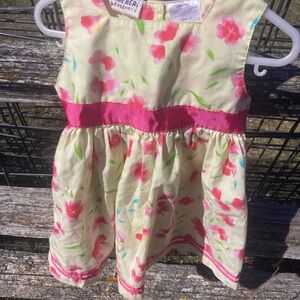 Blueberi Boulevard Floral Dress - Pink and Cream